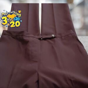 Size 12 brown polyester dress pants